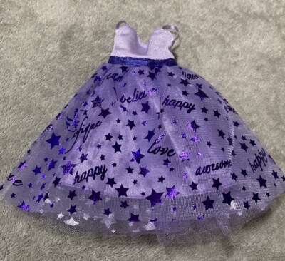 Barbie Princess Adventure Purple Doll Dress Only-Happy-Awesome-Love-Believe