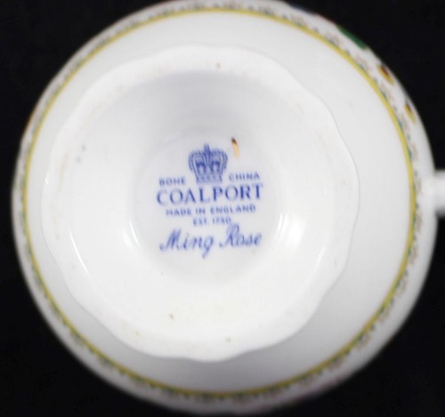 Coalport Ming Rose Group of Large Egg Box Creamer and Bell - Picture 6 of 8