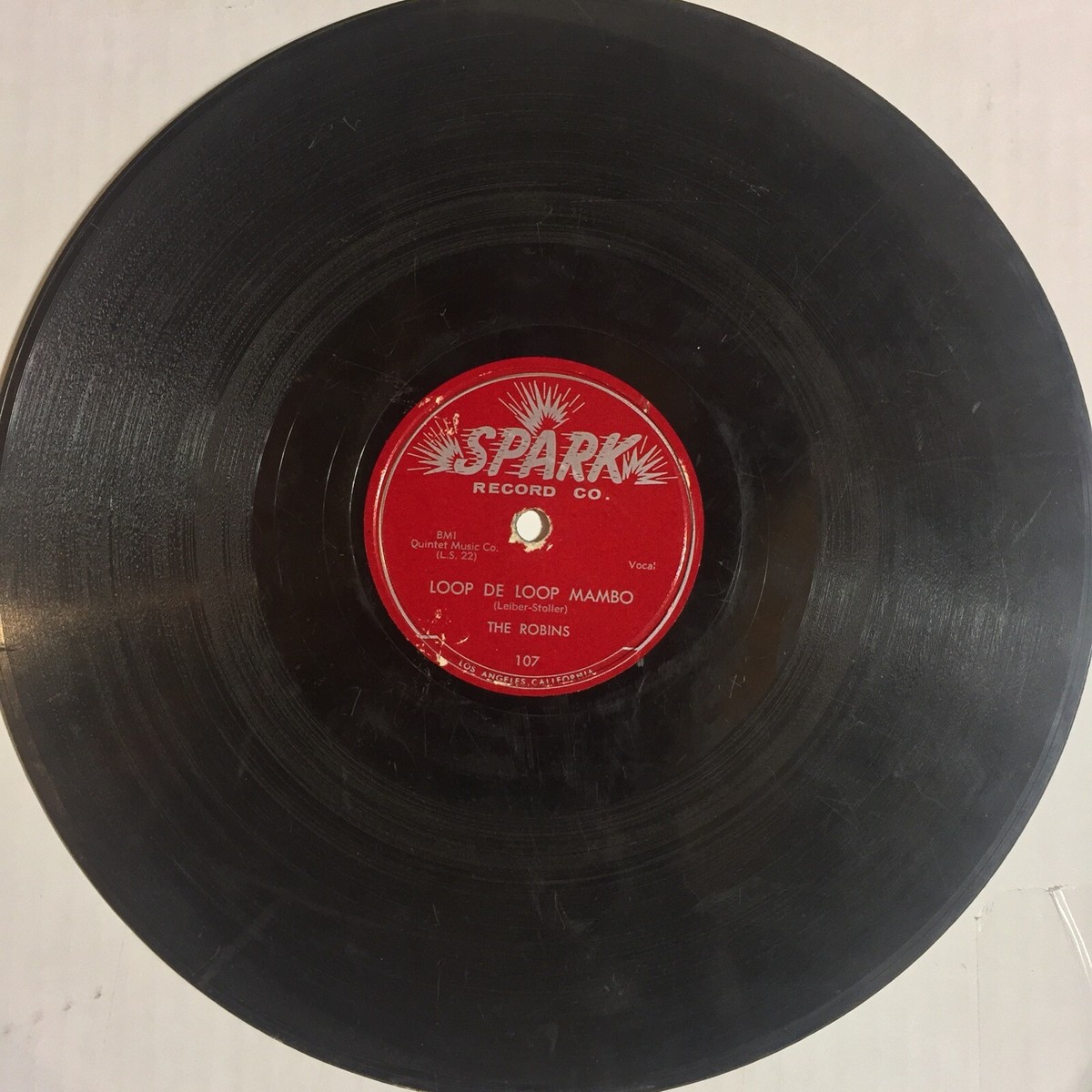 米7” Robins Loop De Loop Mambo / Framed 45107 SPARK RECORD CO. /00080 Robins Framed Loop De Loop Mambo VG SPARK 107 blues doo wop