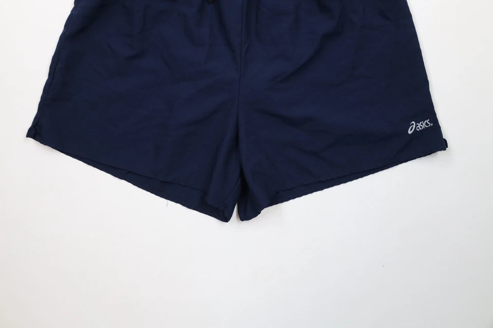 Pantalones Cortos De Colección Años 90 Asics Para Hombres Grandes Deletreados Forrados Correr Correr Gimnasio EE. UU. Foto 4 de 4
