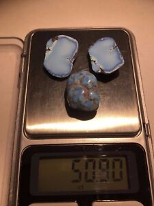 Lavender-Blue-Turquoise-Rare-Natural-Gem-Quality-Kazakhstan-50-90-ct-3-pcs-SET