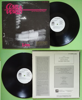 LP 33 Giri Clara Ward, The Famous Ward Singers Live Avi Records Vinyl 5001 Promo