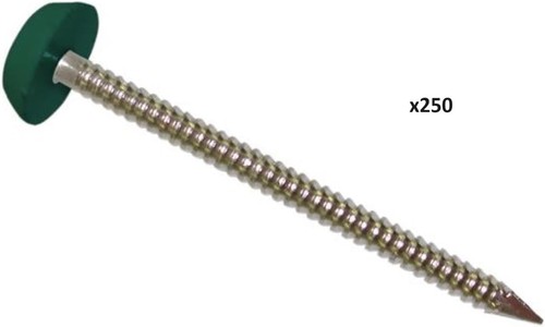 Falso Hierba Uñas Plástico Cabezas Verde 30mm Seguridad Jardín Pins Tuercas - Imagen 2 de 5