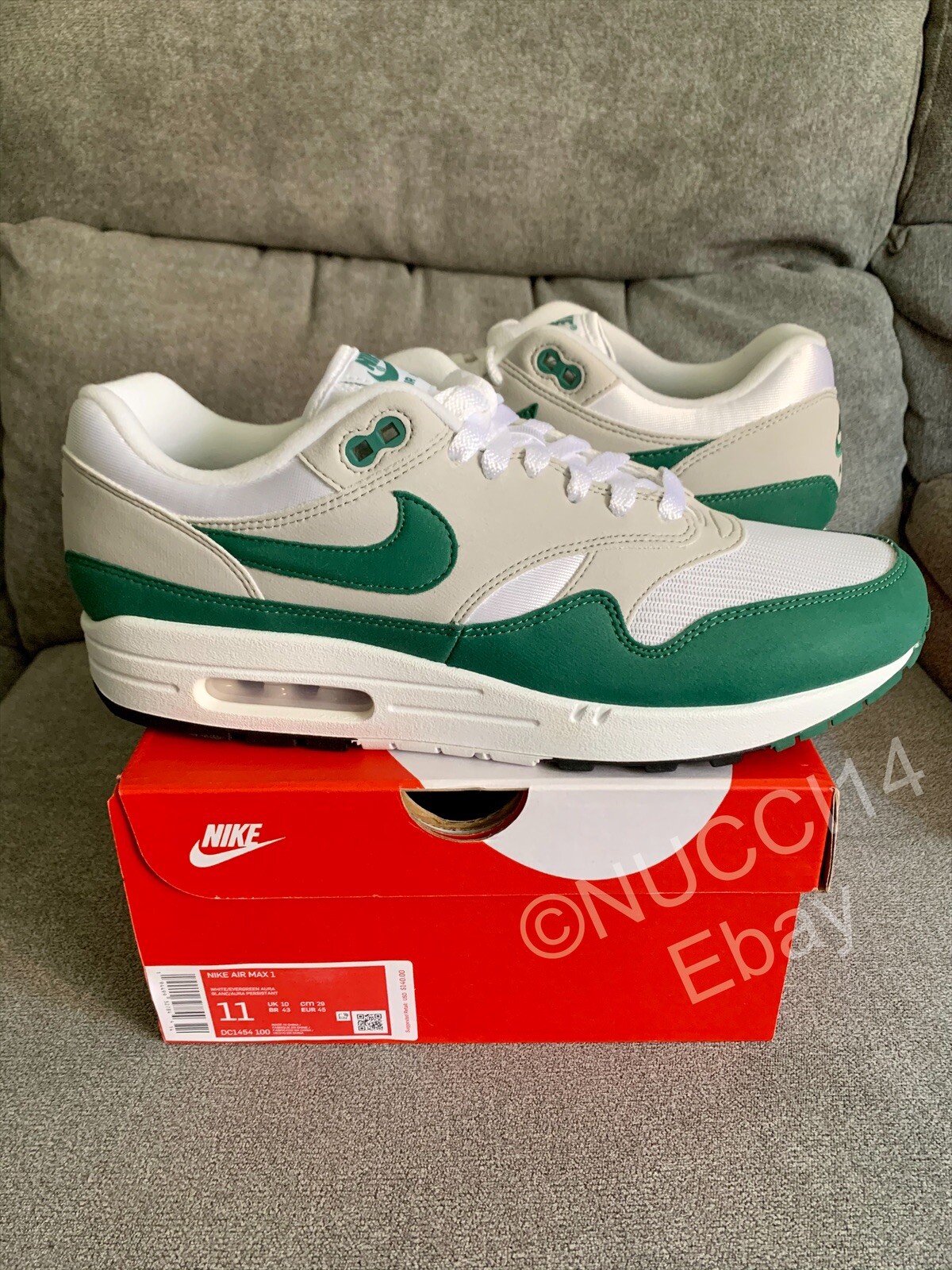 Nike Air Max 1 Magma Orange Evergreen 