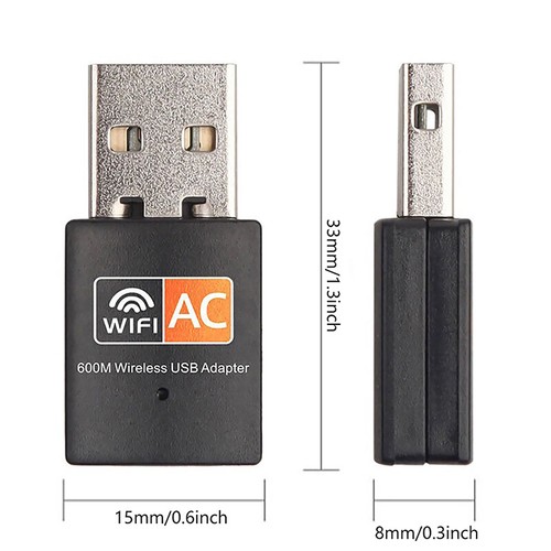 NEW 2023 Mini USB WiFi WLAN Wireless Network Adapter 802.11 Dongle RTL8188 l X❤F - Picture 3 of 7