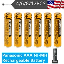 HHR-65AAABU AAA NI-MH Rechargeable Battery for Panasonic Cordless Phones 630mAh