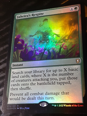 Jaheira's Respite FOIL , Commander Legends Battle BG , NM , MTG