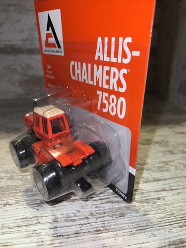 1/64th Scale Allis Chalmers 7580 Tractor 4wd Duals Ertl Die-Cast - Picture 4 of 5