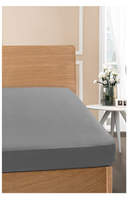Non-Pilling All Around Elastic Jersey Knit Fitted Sheet 100% Turkish Cotton