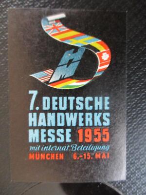 (10719) Reklamemarke - 7. Deutsche Handwerksmesse, München 1955