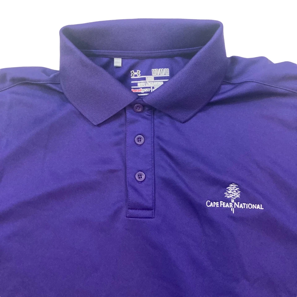 Camisa polo de golf Under Armour Heat Gear con logotipo para hombre M Foto 2 de 3