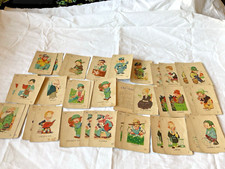 1920's Old Maid Card Game Not Complete 36cards no box,Directions