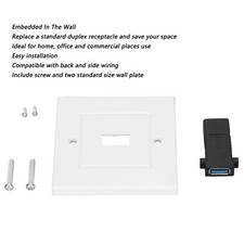 USB 3.0 Outlet Wall Plate High Speed Charging Socket Face Plate for Home Office