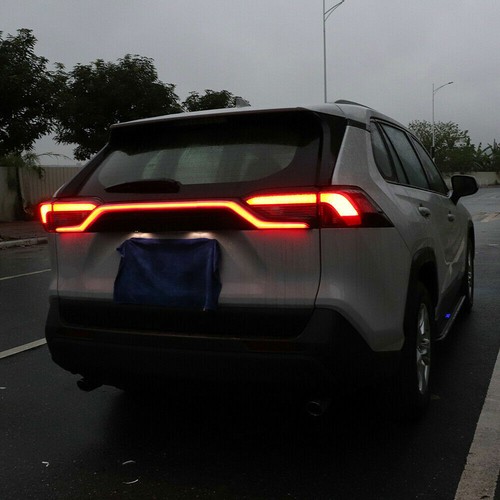 LED Rear Bumper Brake Tail Light Dynamic Turn Signal For Toyota RAV4 2019-2022 - Picture 2 of 9