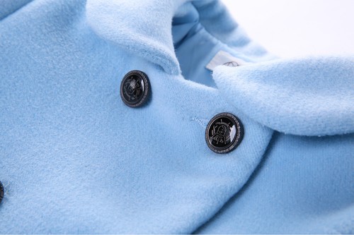 Pettigirl Girls Fall Winter Coat Warm Wool Blend Outerwear Jacket with Bow - Picture 8 of 15