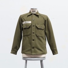 Vintage 1950s US Army Wool Military Shirt Size M Stanley Korean War