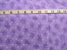1 yd 100 Cotton Fabric Mottled Purpled with Muted Flowers
