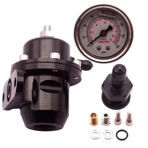 Fuel Pressure Regulator Gauge & Fuel Rail B16 B18 B20 Si LS GSR B-Series FPR FR - Foto 7 di 8