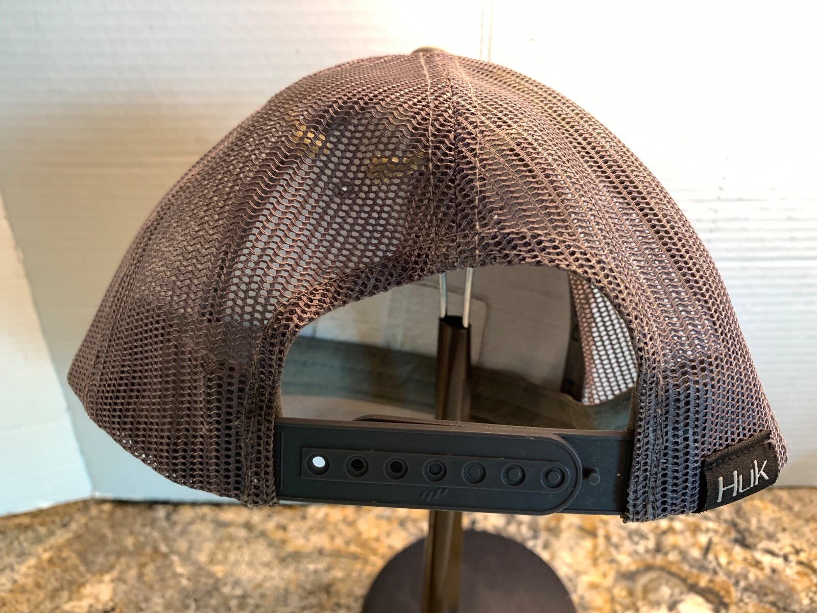 HUK SOLID Gray TRUCKER CAP Snap Back Adjustable M… - image 5