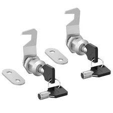 2 Pack Tool Box Locks with Keys Mailbox Lock5/8" Keyed Alike Tool Box Lock Re...