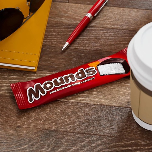 MOUNDS Dark Chocolate and Coconut Candy Bars, 1.75 Oz (36 Count) - Picture 2 of 5