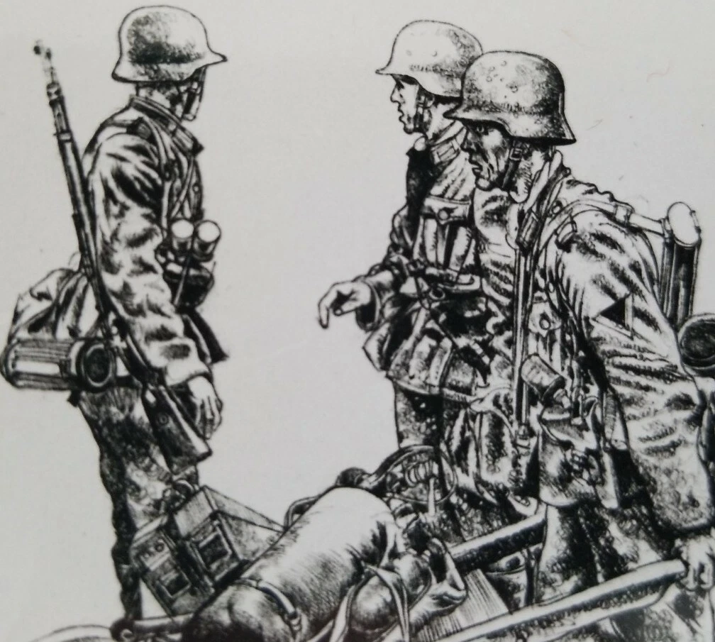 Nazi Soldiers Drawing
