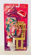 My Life as Ironing Play Set 6 Pc Playset Ironing Board Iron Drying Rack Hangers