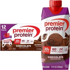 Premier Protein Shake Chocolate, 30g Protein, 11 Fl Oz, 12 Ct Local US Stock