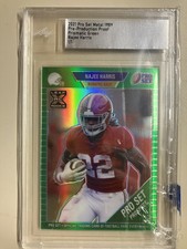 2021 Pro Set Metal Draft Najee Harris Prismatic Green Pre-Production Proof 1/1