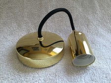 ML 8270PB 6" E27 Screw Pendant Light Set - Polished Brass Effect SMALL DENT