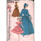 Vintage Simplicity 3294 Centennial Costume Square Dance Dress Bonnet Pattern 12