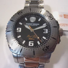 Vostok Amfibia Red Sea automatic watch US seller. Steel bracelet 44mm New in box