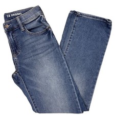 Gap Denim Boys' Classic Fit Denim Blue Jeans Size 14 Adjustable Waistband