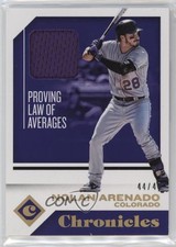 2018 Panini Chronicles Swatches Holo Gold 44/49 Nolan Arenado #CS-NA e6p