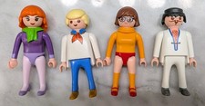Scooby Doo Cartoon Playmobil Action Figures Lot of 4