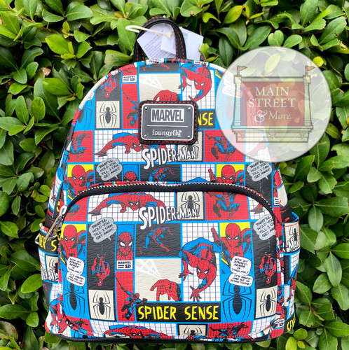 Disney Parks Marvel Spider-Man Loungefly Mini Backpack Spider Sense 2025 - NEW
