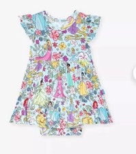 Posh Peanut Disney Princess Short Sleeve Twirl Bodysuit Dress Size 18-24 M