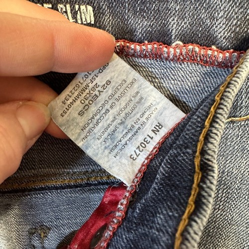 Wrangler Jeans Men's 28 x 30 Blue Vintage Slim Dark Wash Classic - Picture 10 of 11
