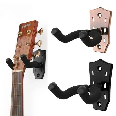 Gitarre Wandhalterung Aufhänger Haken Metall Halter für Akustik- & Bassgitarren UK