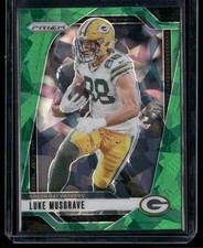 Luke Musgrave 2024 Panini Prizm Green Ice #105 Green Bay Packers