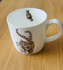 NEW Wrendale Designs Royal Worcester FELINE GOOD Cats Fine Bone China Mug BNWOT