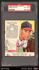 1953 Red Man #24 Gerry Staley With Tab Cardinals PSA 6 - EX/MT