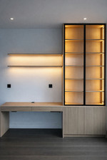 Bespoke Glass & Mirror Wardrobe Doors – Made to Measure- Hinged Aluminium Framed