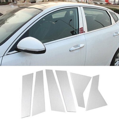 Chrome Pillar Posts For Kia Optima 2016-2020 6pc Set Door Trim Mirror Cover Kit