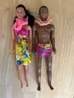 Vintage 1987 Mattel Island Fun Barbie “Steven” And “Miko” Dolls Set of 2