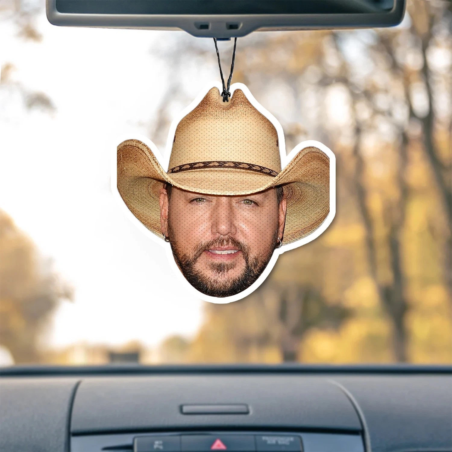 Jason Aldean 2 Unscented Hanging Car Air Freshener Freshie