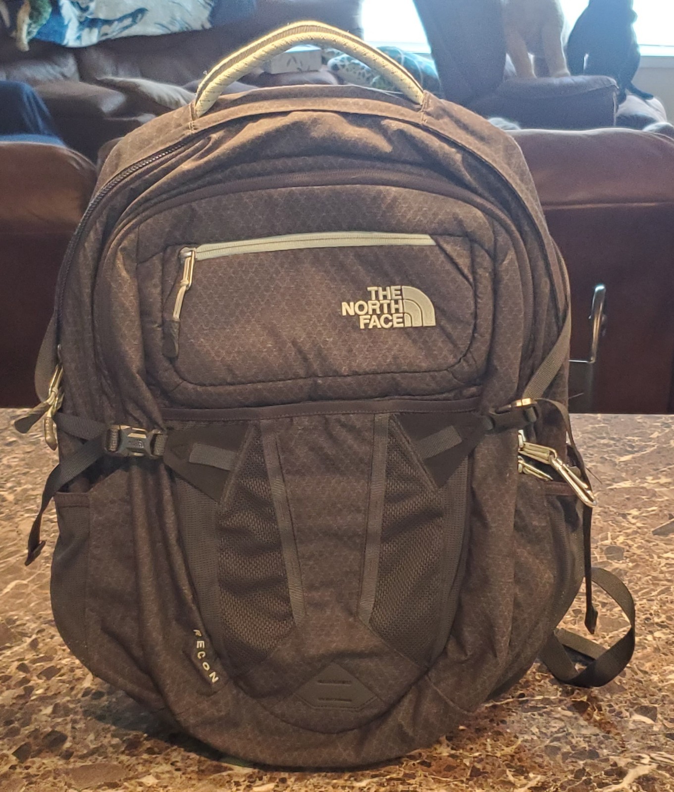 The North Face FlexVent Recon Backpack in Gray Mint Green Size Large