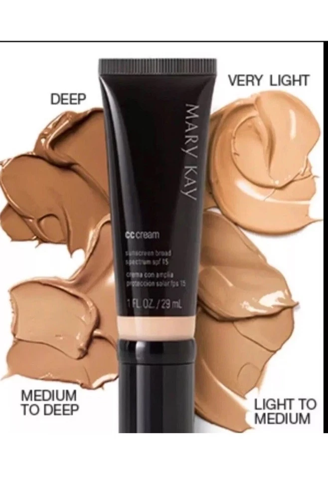 Mary Kay CC Cream DEEP Sunscreen Broad Spectrum SPF 15 NIB Exp 6/27 - Image 2 of 2