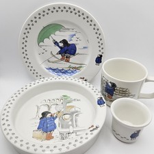 Paddington Bear Coalport 4 Piece Nursery Ware Set Vintage 1983 New Other Read