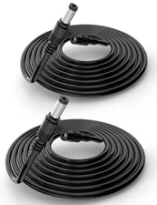 2 Pack 6.6FT 2M DC Power Extension Cable 5.5x2.1mm 12V Adapter Cord